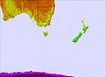 Australasia Temperature Map
