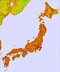 Japan Temperature Map